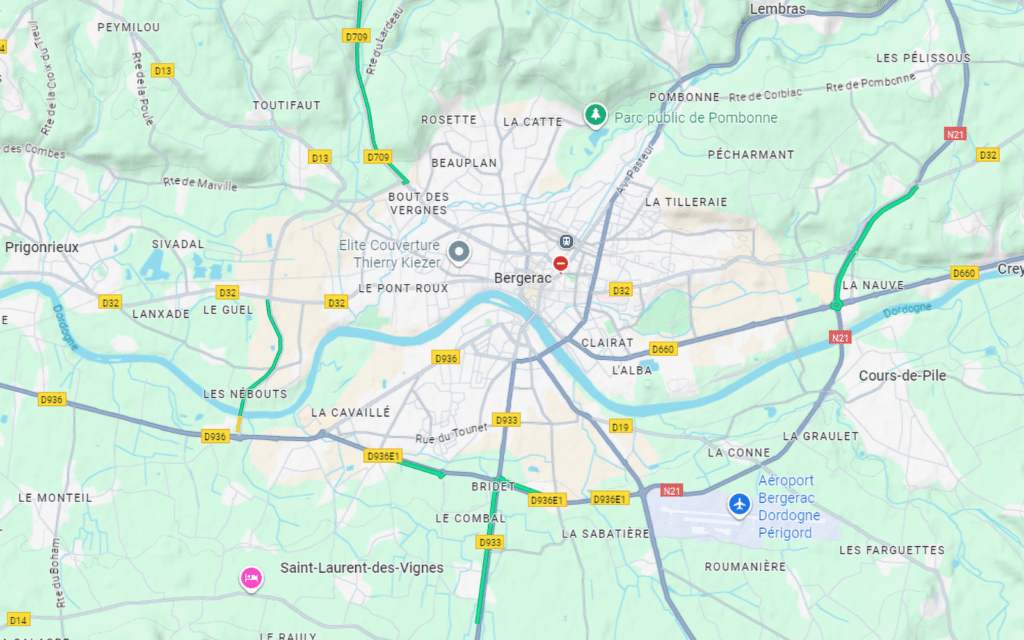 bergerac map bergerac map